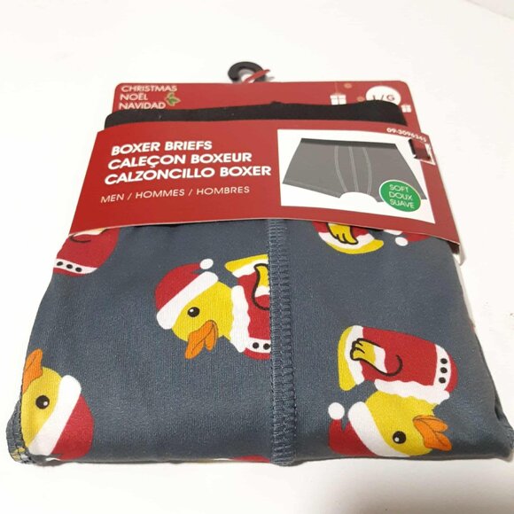 Santa Rubber Duck Mens Boxer Briefs Christmas Stocking Stuffer NEW - Picture 3 of 7